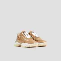 BRONX SHOES Tayke Over Dark Camel Chunky Sneakers