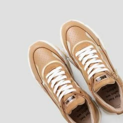 BRONX SHOES Tayke Over Dark Camel Chunky Sneakers