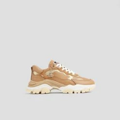 BRONX SHOES Tayke Over Dark Camel Chunky Sneakers