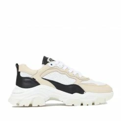 BRONX Tayke Over White Black Camel Chunky Sneakers