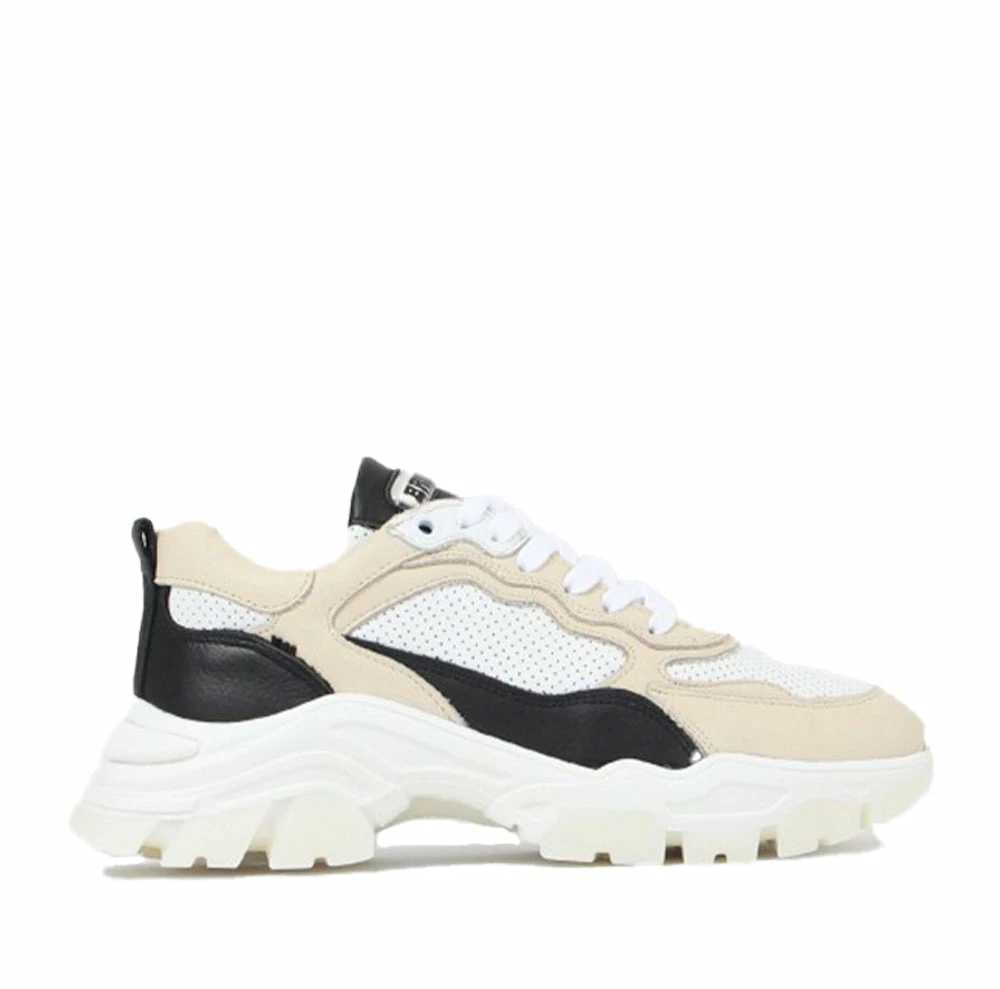 BRONX Tayke Over White Black Camel Chunky Sneakers 1 BRONX Tayke Over White Black Camel Chunky Sneakers