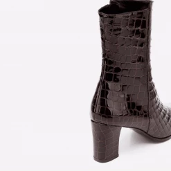 FLATTERED SHOES Teddy Nappa Pecan Reptile Boots