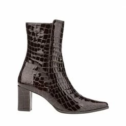 FLATTERED SHOES Teddy Nappa Pecan Reptile Boots