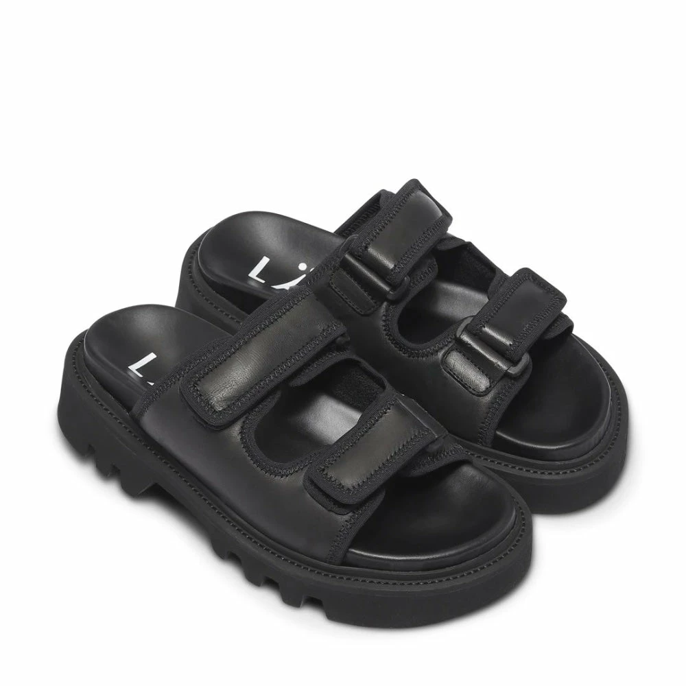 LÄST Tempo Black Chunky Sliders SHOES 3 LÄST Tempo Black Chunky Sliders SHOES