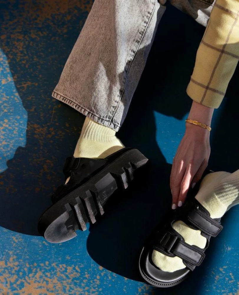 LÄST Tempo Black Chunky Sliders SHOES 5 LÄST Tempo Black Chunky Sliders SHOES