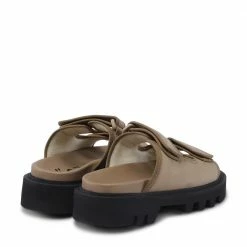 LÄST Tempo Taupe Chunky Sliders SHOES