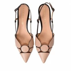 CHANTAL Tomaia Nude Sling Back Mid Heels SHOES