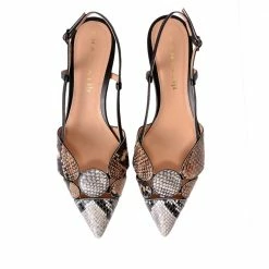 CHANTAL Tomaia Snake Sling Back Mid Heels SHOES 9 CHANTAL Tomaia Snake Sling Back Mid Heels SHOES