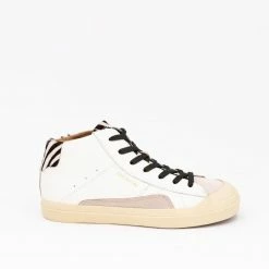 0-105 ZEROCENTCINQ Topaz White Zebra Hi Sneakers SHOES