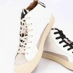0-105 ZEROCENTCINQ Topaz White Zebra Hi Sneakers SHOES