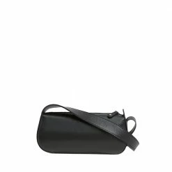 FLATTERED Tuna Black Leather Shoulder Bag