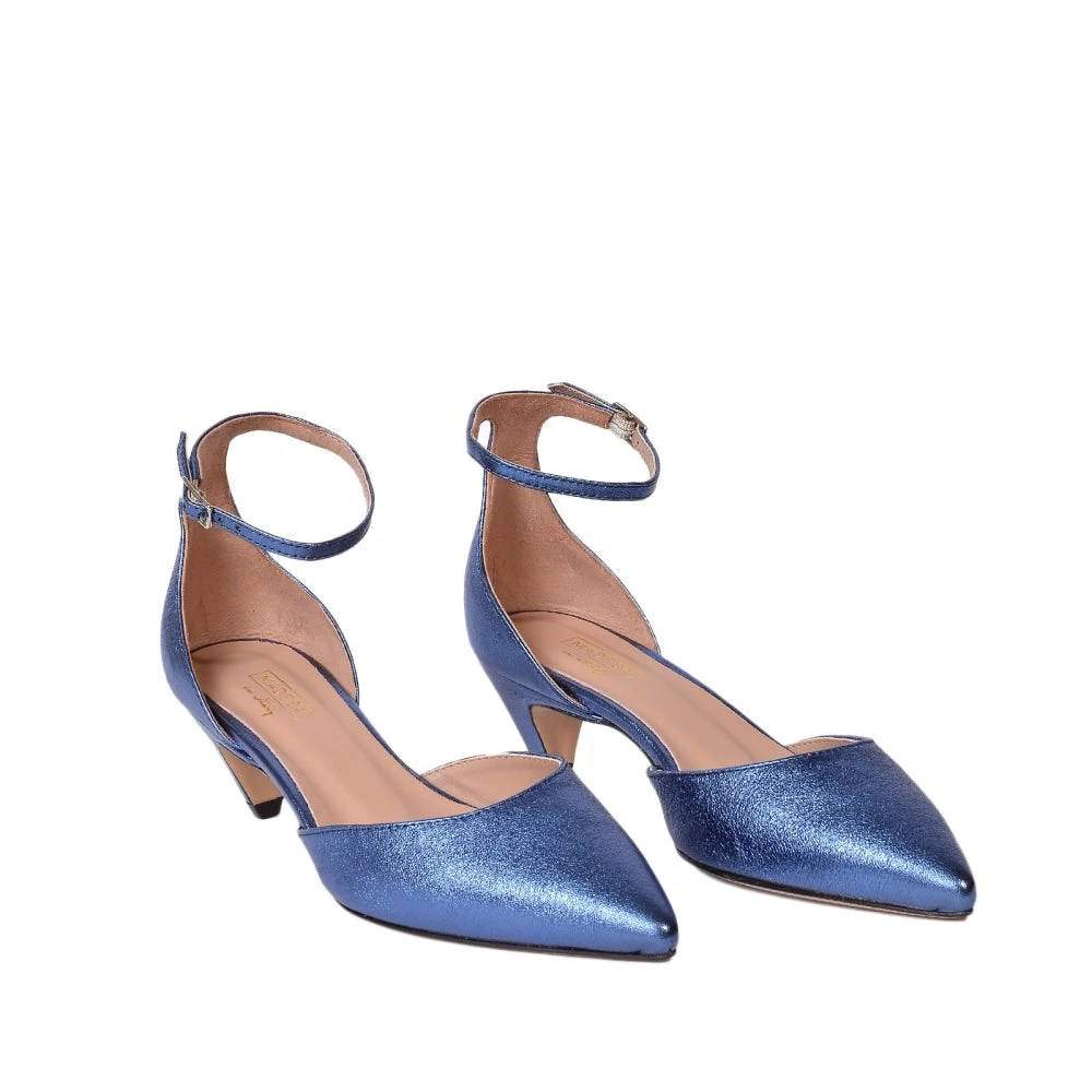MADE 94 Viki Metallic Blue Leather Shoes 2 MADE 94 Viki Metallic Blue Leather Shoes