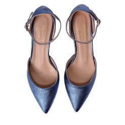 MADE 94 Viki Metallic Blue Leather Shoes 8 MADE 94 Viki Metallic Blue Leather Shoes