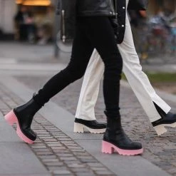 COPENHAGEN STUDIOS Vitello Black Butter Ankle Boots