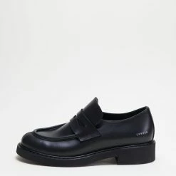 COPENHAGEN STUDIOS Vitello Black Chunky Loafers