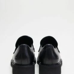 COPENHAGEN STUDIOS Vitello Black Chunky Loafers