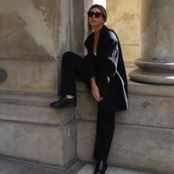 COPENHAGEN STUDIOS Vitello Black Chunky Loafers