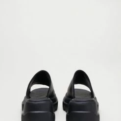 COPENHAGEN STUDIOS Vitello Black Chunky Slides Sandals SHOES 14 COPENHAGEN STUDIOS Vitello Black Chunky Slides Sandals SHOES