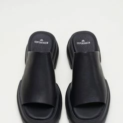 COPENHAGEN STUDIOS Vitello Black Chunky Slides Sandals SHOES 13 COPENHAGEN STUDIOS Vitello Black Chunky Slides Sandals SHOES