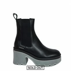 COPENHAGEN STUDIOS SHOES Vitello Black Mid Grey Ankle Boots