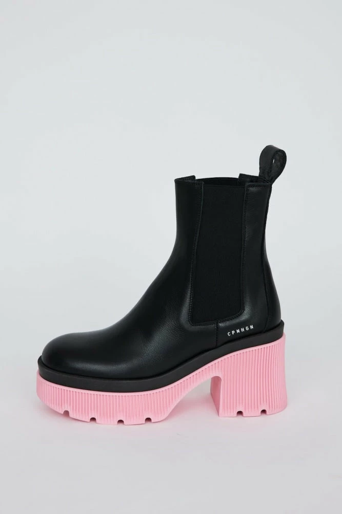 COPENHAGEN STUDIOS Vitello Black Rose Ankle Boots SHOES 6 COPENHAGEN STUDIOS Vitello Black Rose Ankle Boots SHOES