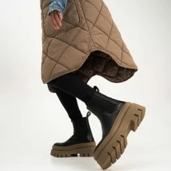 COPENHAGEN STUDIOS SHOES Vitello Black Stone Chelsea Boots