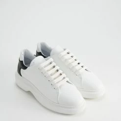 COPENHAGEN STUDIOS Vitello White Black Chunky Sneakers