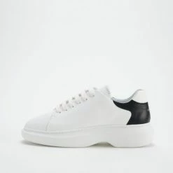 COPENHAGEN STUDIOS Vitello White Black Chunky Sneakers