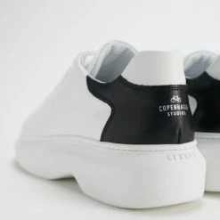 COPENHAGEN STUDIOS Vitello White Black Chunky Sneakers