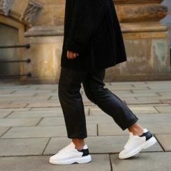 COPENHAGEN STUDIOS Vitello White Black Chunky Sneakers