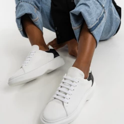 COPENHAGEN STUDIOS Vitello White Black Chunky Sneakers