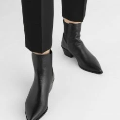 FLATTERED Willow Leather Black Boots SHOES 10 FLATTERED Willow Leather Black Boots SHOES
