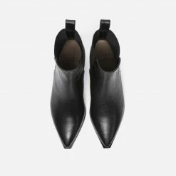 FLATTERED Willow Leather Black Boots SHOES 12 FLATTERED Willow Leather Black Boots SHOES