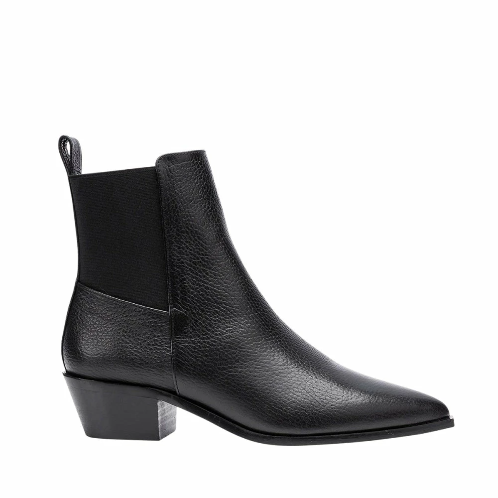 FLATTERED Willow Leather Black Boots SHOES 1 FLATTERED Willow Leather Black Boots SHOES