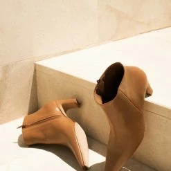 FLATTERED Xenia Leather Cognac Boots SHOES