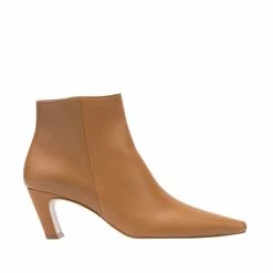 FLATTERED Xenia Leather Cognac Boots SHOES