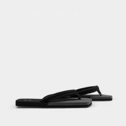YUME YUME Xigy Asphalt Black Flip Flops