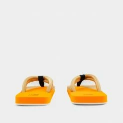 YUME YUME SHOES Xigy Beige Orange Flip Flops