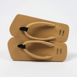 YUME YUME SHOES Xigy Cyber Tonal Beige Flip Flops