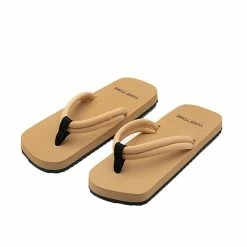 YUME YUME SHOES Xigy Cyber Tonal Beige Flip Flops