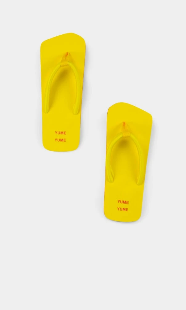YUME YUME Xigy Cyber Yellow Flip Flops SHOES 3 YUME YUME Xigy Cyber Yellow Flip Flops SHOES
