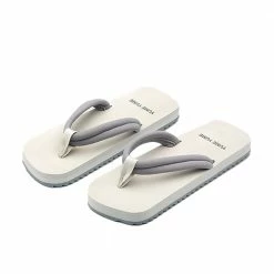 YUME YUME Xigy Grey White Flip Flops NEW IN