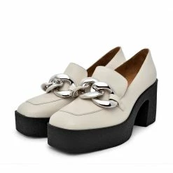 AKAADA Yo Off White Chunky Loafers NEW IN