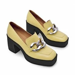 AKAADA Yo Pastel Yellow Chunky Loafers