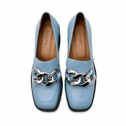 AKAADA Yo Sky Blue Chunky Loafers NEW IN 13 AKAADA Yo Sky Blue Chunky Loafers NEW IN