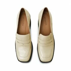 AKAADA Yoko Cream Patent Leather Chunky Loafers 17 AKAADA Yoko Cream Patent Leather Chunky Loafers
