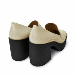 AKAADA Yoko Cream Patent Leather Chunky Loafers 20 AKAADA Yoko Cream Patent Leather Chunky Loafers