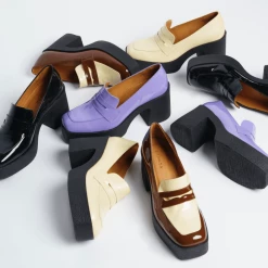 AKAADA Yoko Cream Patent Leather Chunky Loafers 21 AKAADA Yoko Cream Patent Leather Chunky Loafers