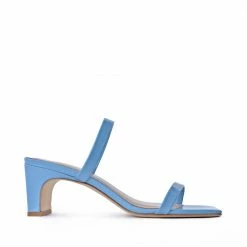 AKAADA Yuki Light Blue Leather Sandals SHOES